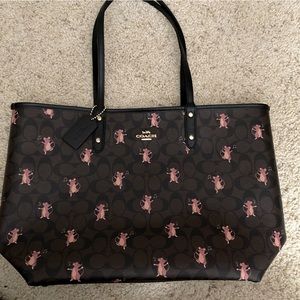 Coach dancing mouse tote